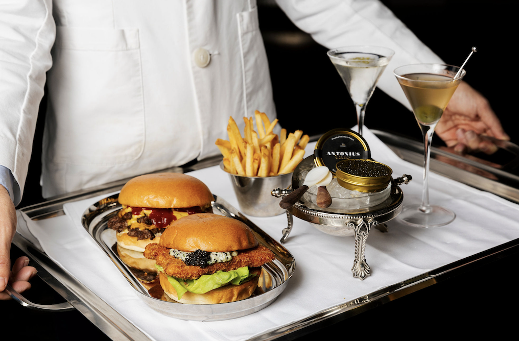 Burgers and Martinis takeover The Lounge for American Express Delicious. Month Out